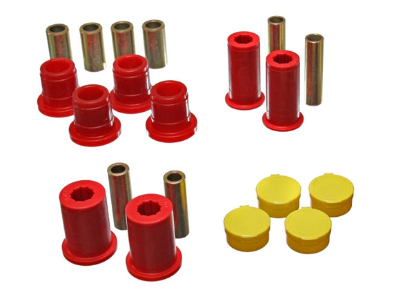 Energy Suspension Front Control Arm Bushing Set for 97-01 Dodge Dakota 2WD - Red