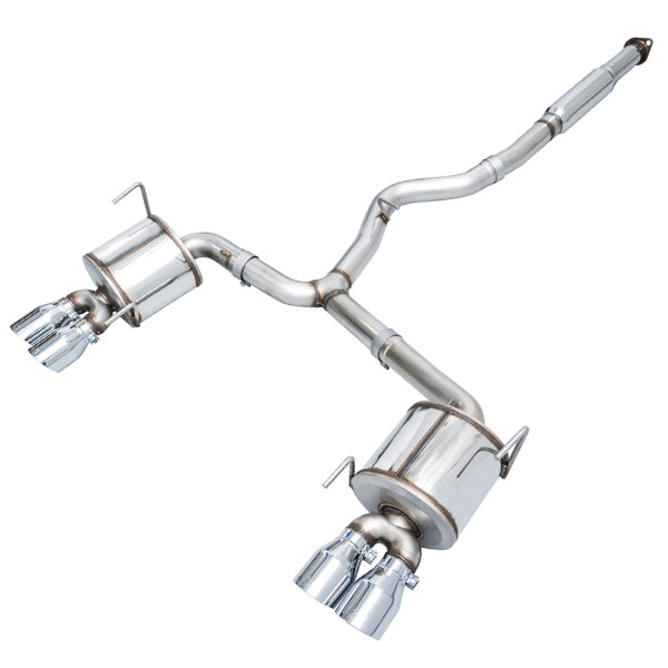 AWE Tuning Touring Edition Catback Exhaust - Subaru WRX GV / STI GV / STI VA Sedan - 102mm Chrome Silver Tips