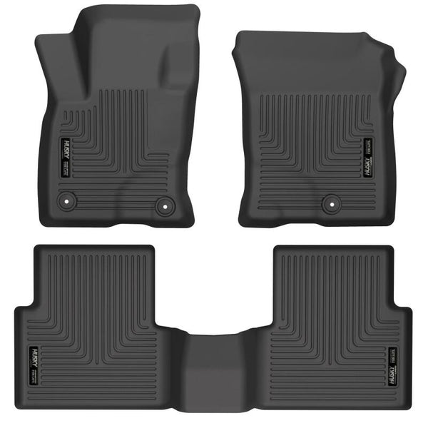 Husky Liners WeatherBeater Floor Liners for 21-22 Ford Bronco Sport - Front & 2nd Seat (Black)