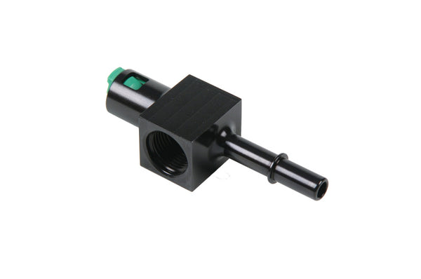 Aeromotive 3/8in Quick Connect Fuel Fitting with AN-08 & 1/8in Gauge Ports