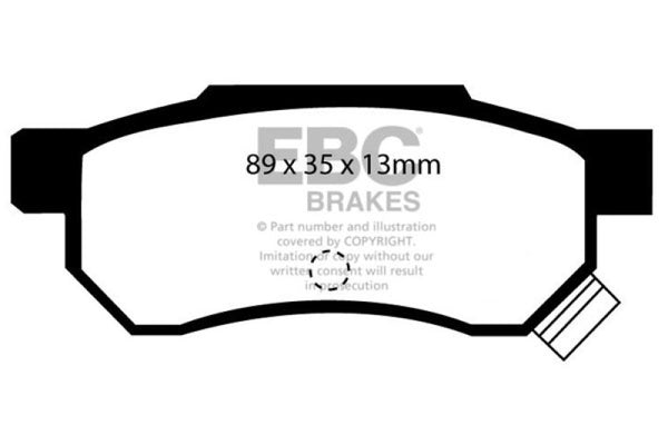 EBC Ultimax2 Rear Brake Pads for 92-94 Acura Integra 1.7 VTEC