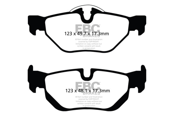 EBC Redstuff Rear Brake Pads for 2013+ BMW X1 2.0 Turbo (28i)