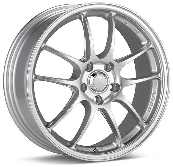 Enkei PF01 16x7 4x100 43mm Offset Silver Wheel Honda & Acura 4-Lug
