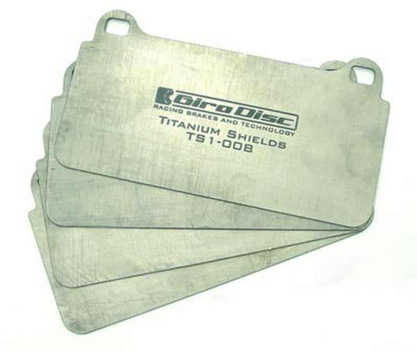 GiroDisc Front Titanium Pad Shields for 2020 Subaru WRX (Brembo Calipers Performance Package)