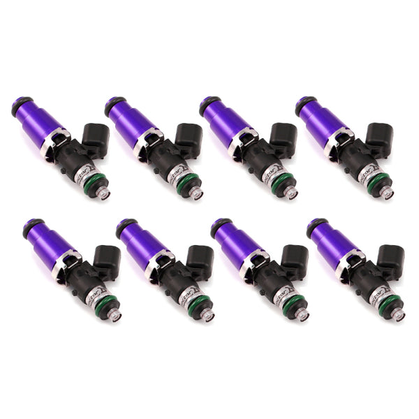 Injector Dynamics 1340cc Fuel Injectors - Set of 8 (60mm Length, 14mm O-Rings)