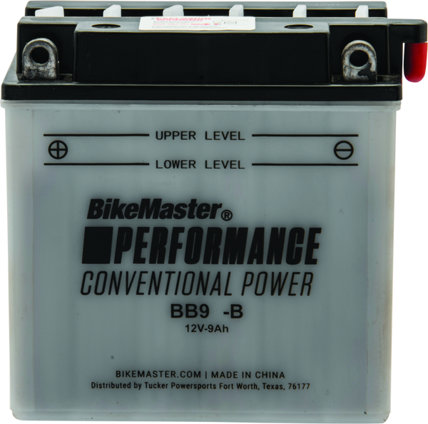 BikeMaster BB9-B Motorcycle Battery (Aprilia RS 125/Scarabeo/Sportcity/SR 50, Honda CB160/CL160)