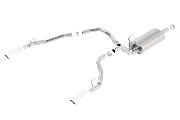 Borla Cat-Back Touring Exhaust for 2009-2015 Ram 1500 5.7L EC SB - Single Split Rear Exit