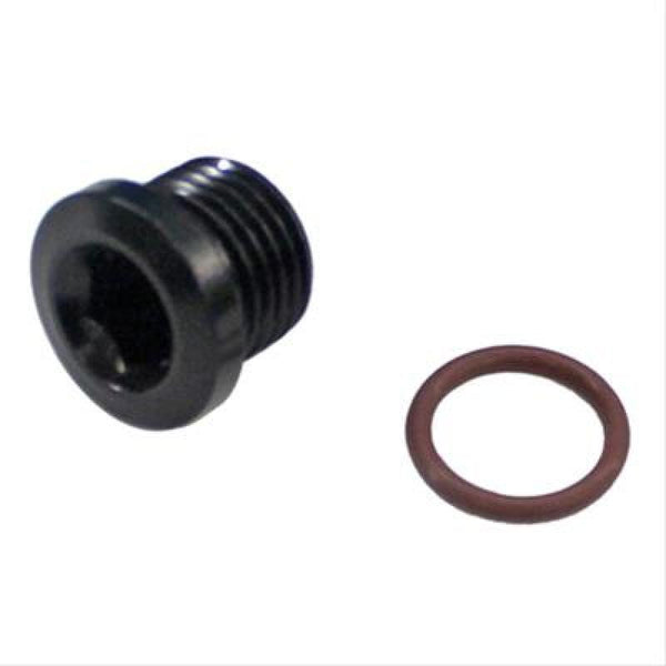 Fragola -12AN Socket Hex Port Plug (1 1/16-12) - Black