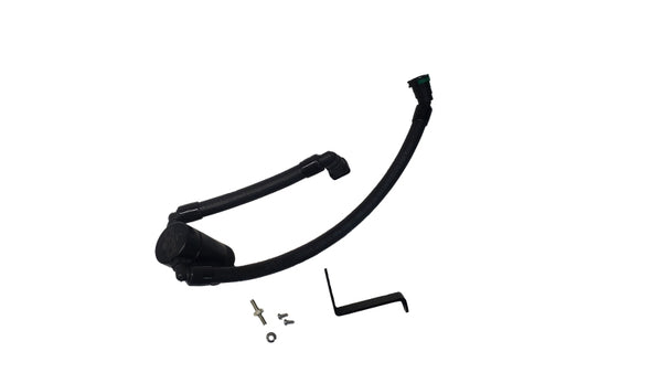 J&L 24-25 Ford Mustang GT w/ Whipple Supercharger Oil Separator 3.0 PCV Side - Black Anodized