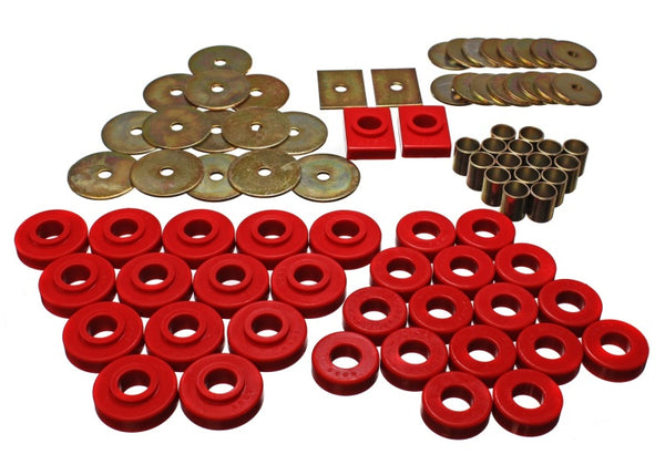 Energy Suspension GM Body Mount Set - Polyurethane - Red