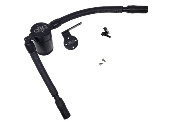 J&L Oil Separator for 2016-2019 Ford Escape 1.5L EcoBoost - Passenger Side - Black Anodized