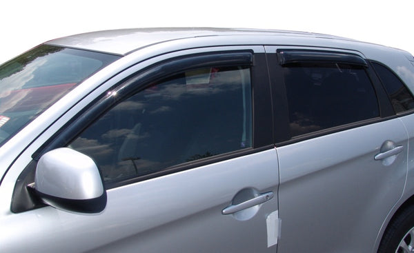 AVS Ventvisor Window Deflectors for Mitsubishi Outlander Sport 20112013 (Smoke, 4pc)