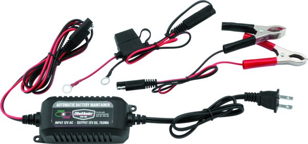 BikeMaster 750mA Battery Maintainer (Constant Current, LED Status Indicators)