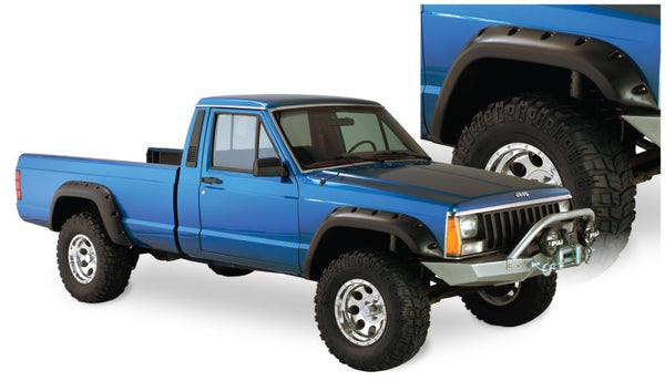Bushwacker Cutout Style Fender Flares for 84-01 Jeep Cherokee 2-Door - Black