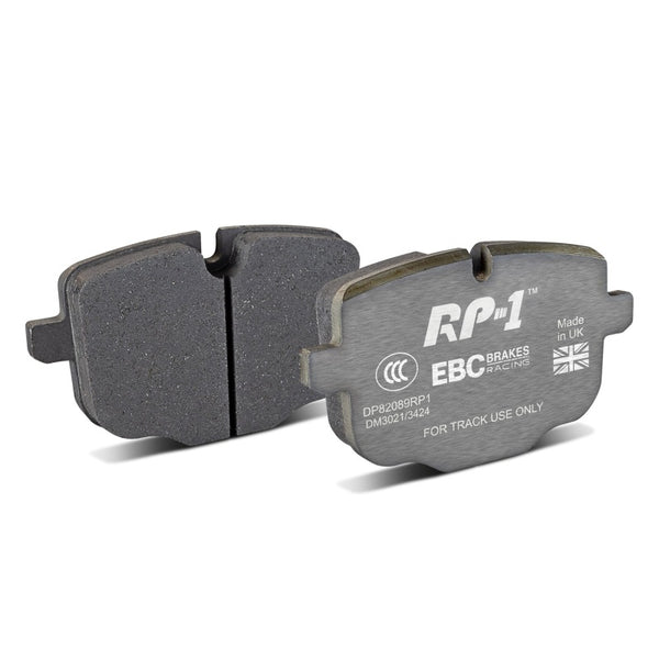 EBC Racing 2021+ BMW M3/M4 / 2023+ BMW M2 (G80/G82/G87) RP-1 Race Rear Brake Pads