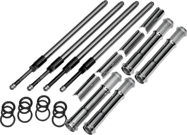 S&S Cycle 2017+ M8 Models Quickee Adjustable Pushrods w/ Cover Keepers