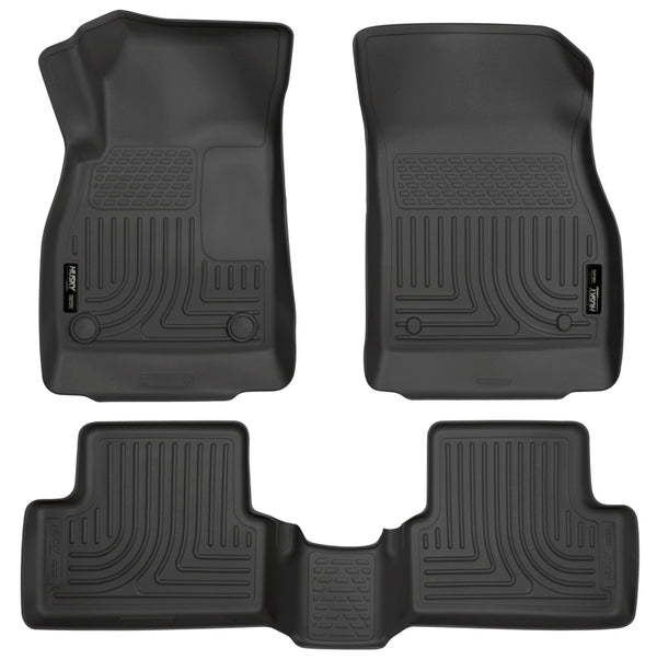 Husky Liners WeatherBeater Combo Black Floor Liners for 2011-2012 Chevrolet Cruze