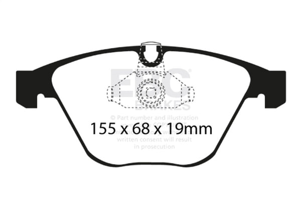 EBC Redstuff Front Brake Pads for 2008-2010 BMW M3 (E90) Performance