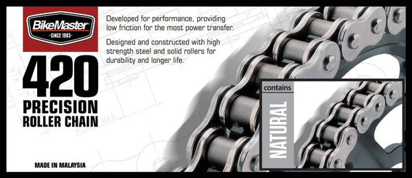 BikeMaster 420 x 72 High-Performance Motorcycle Chain