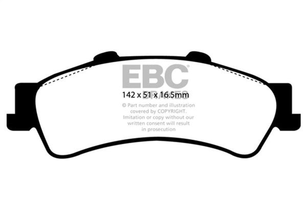 EBC Greenstuff Rear Brake Pads for 2003-2005 Chevrolet Astro Van 2WD