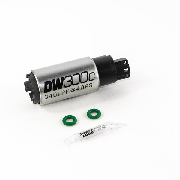 DeatschWerks 340lph DW300C Compact Fuel Pump w/ 02-06 RSX Setup Kit (No Mounting Clips)