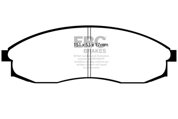 EBC Greenstuff Front Brake Pads for 93-98 Nissan Skyline R33 2.5 GTS