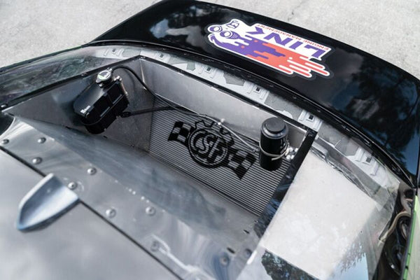 CSF Motorsport Radiator with Shroud - 14in SPAL Brushless Fans - Harnesses