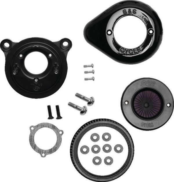 S&S Cycle 01-17 BT Stealth Air Stinger Kit w/ Gloss Black Teardrop