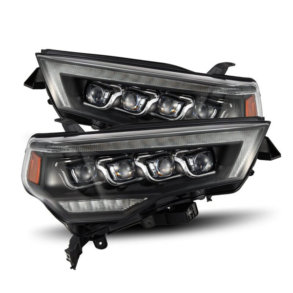 AlphaRex NOVA LED Projector Headlights (Black) w/ Active Light + Sequential Signal Toyota 4Runner 2014-2023