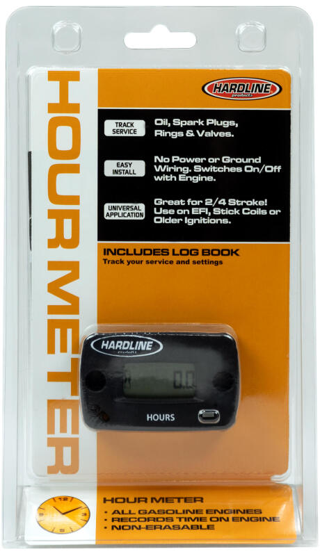 Hardline Hour Meter for Gasoline Engines - Surface Mounted Inductive