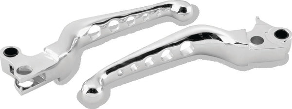 Bikers Choice 96-16 Big Twin W/ Cable Clutch 96-03 XL O-Series 5 Holed Lever Set Chrome