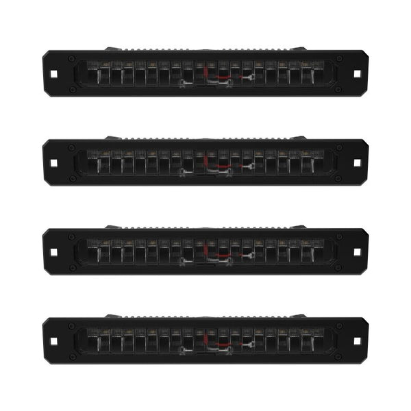 KC HiLiTES Platform One Profile 10in. SideCast Flush Mount Lights (Does Not Include Rack)