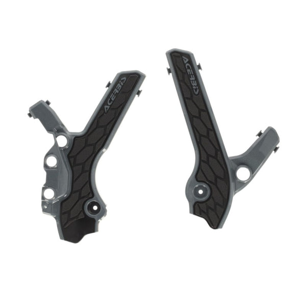Acerbis X-Grip Frame Guards for Suzuki DR-Z400E/DR-Z400S/DR-Z400SM (2000+) - Grey/Black