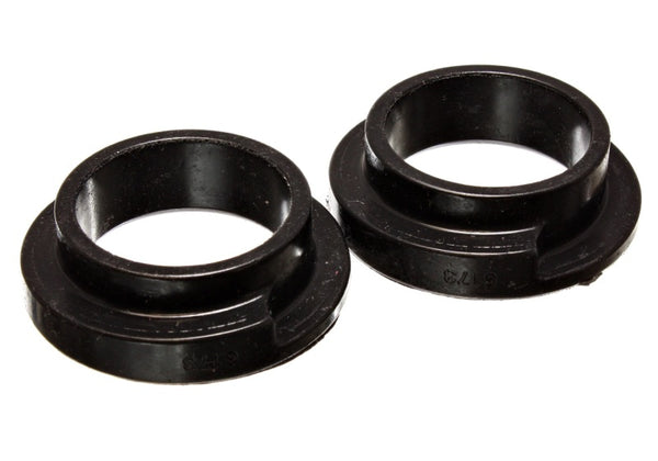 Energy Suspension Universal Black Coil Spring Isolators - 2 1/8in ID, 2 1/2in OD, 5/8in H (Set of 2)
