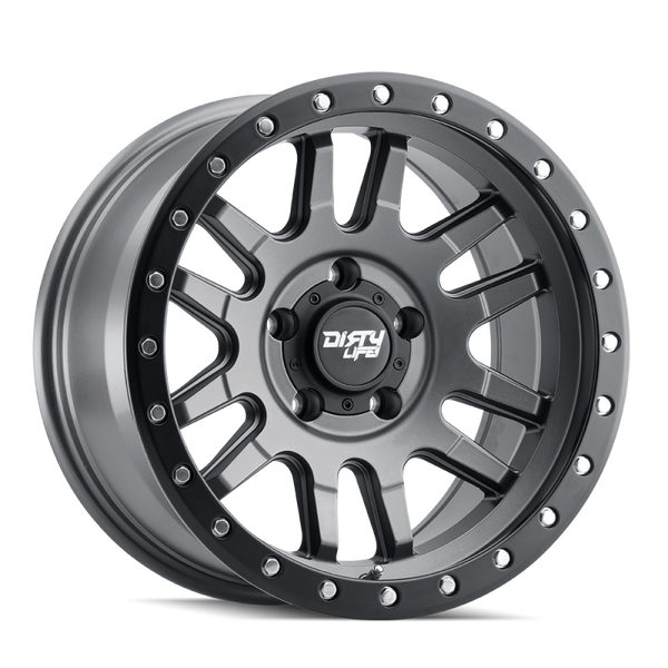 Dirty Life 9309 Canyon Pro 17x9 Beadlock Wheel - Satin Graphite, 5x127 BP, -12mm Offset