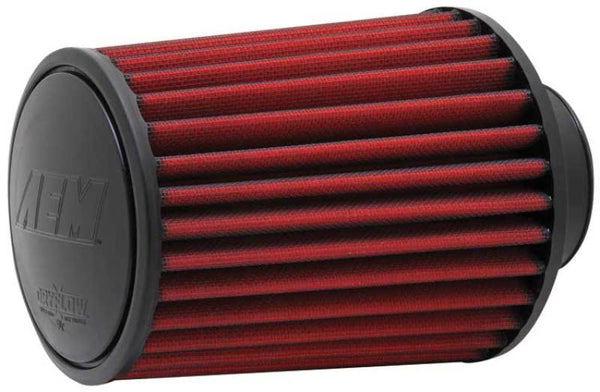 AEM Dryflow Conical Air Filter 2.75in Flange ID, 6.25in Base OD, 7in Height (Oil-Free)