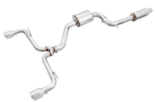 AWE Tuning Touring Edition Catback Exhaust w/ 102mm Chrome Silver Tips - Volkswagen GTI Mk7.5 2.0T