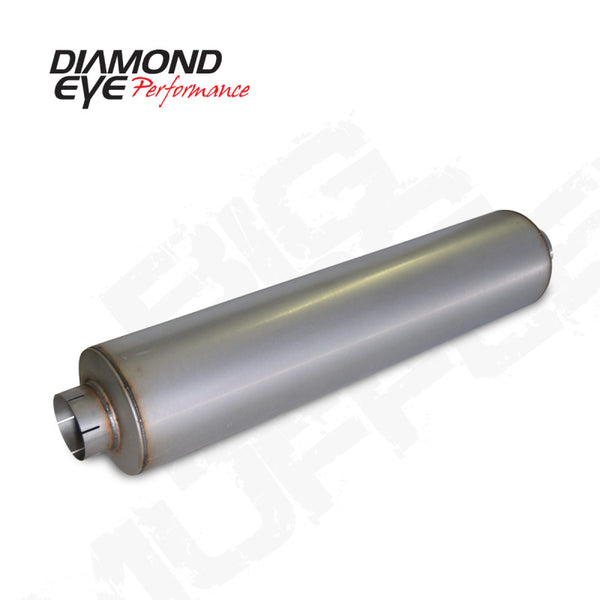 Diamond Eye Performance Big Dog Quiet Tone Muffler - 5in ID, Single In/Single Out, 51in Length