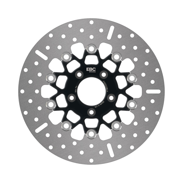 EBC 07-10 Harley-Davidson Sportster XL 883 L Low Front Black Chrome Rotor