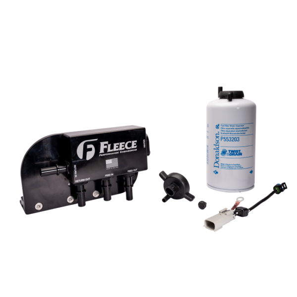 Fleece Performance 17-26 Ford F250-550 Powerstroke Under Bed Fuel Filter Assembly