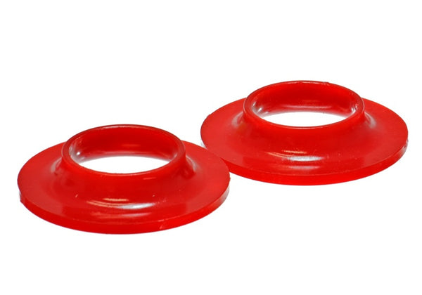 Energy Suspension Universal Red Coil Spring Isolators - 2 1/8in ID, 4 1/8in OD, 13/16in H (Set of 2)