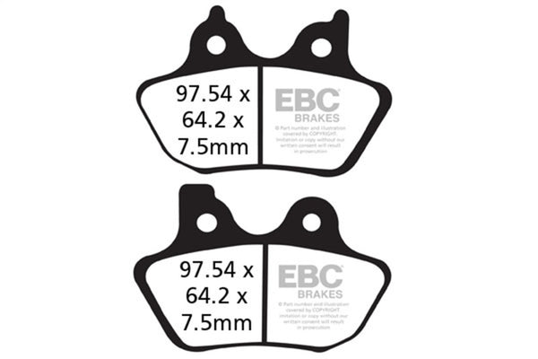 EBC 00-07 Harley-Davidson Touring FLHR Road King Front Left/Right Sintered HH Brake Pads