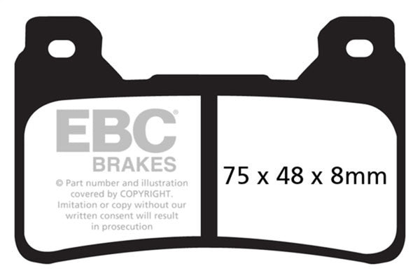 EBC 05-06 Honda CBR 600 RR Front Left/Right Sintered HH/R Brake Pads