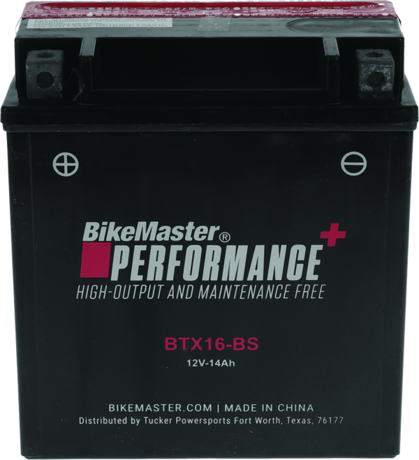 BikeMaster BTX16-BS Sealed Motorcycle Battery Kawasaki Vulcan VN1500 (Selected Models)