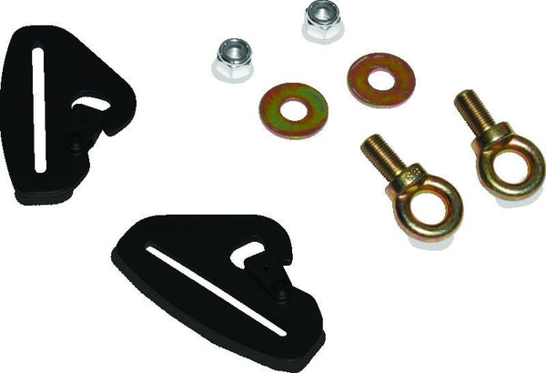 DragonFire Racing Quick-Release Snap Hook Harness Tab Kits - 3 in.