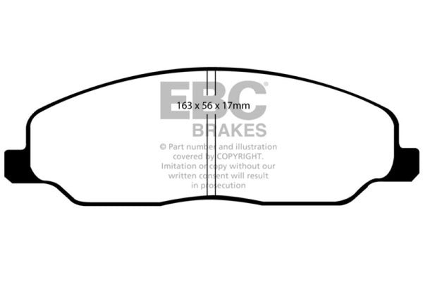 EBC Yellowstuff Front Brake Pads for 2005-2010 Ford Mustang 4.0