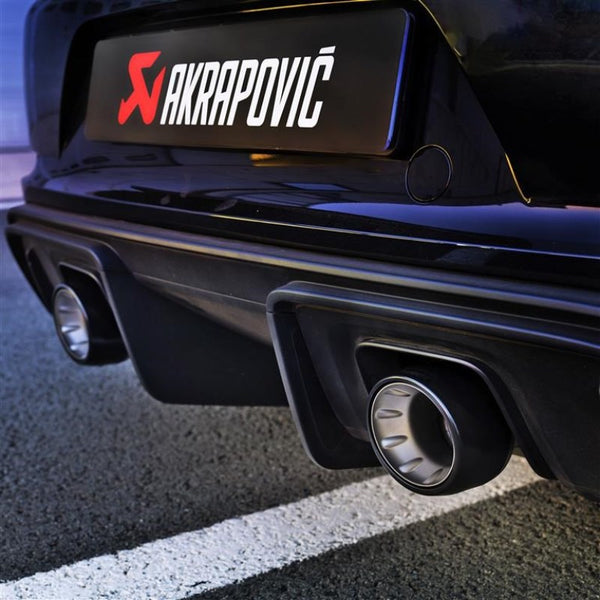 Akrapovic Black-Coated Titanium Tail Pipe Set for 2020+ Porsche 718 Cayman GT4