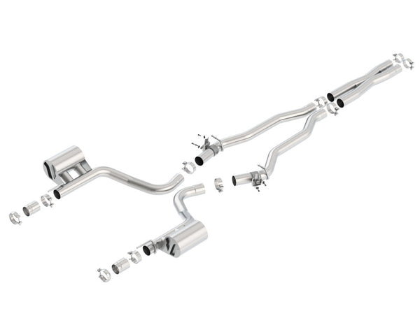Borla 2015 Dodge Challenger Hellcat 6.2L V8 ATAK Catback Exhaust - No Tips, Factory Valance