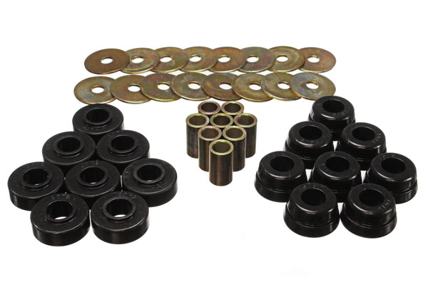 Energy Suspension GM Body Mount Set with Hardware - Black