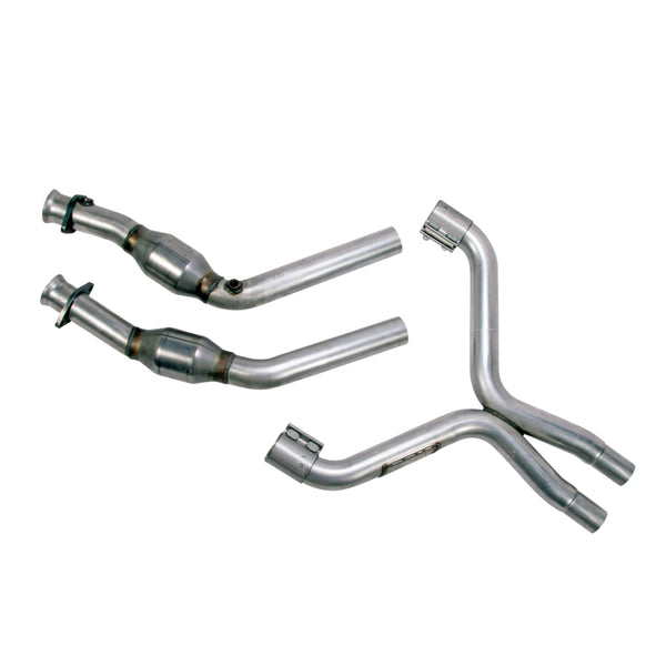 BBK High Flow X-Pipe w/ Catalytic Converters for 2011-2014 Ford Mustang 3.7L V6 2.5"